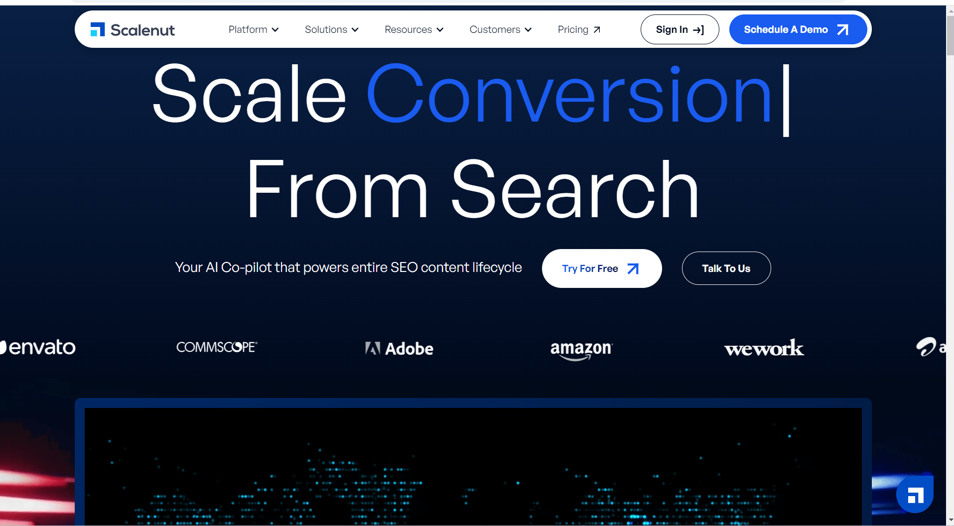 scalenut front page Scalenut : Revolutionizing Content Creation with AI