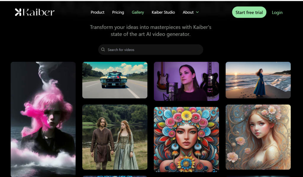 kaiber gallery Kaiber AI: The Future of Video Generation