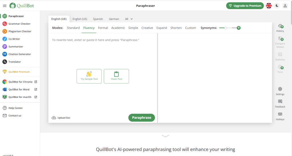 quillbolt paraphaser 1 Unveiling Insights Quillbot AI: A Comprehensive Quillbot Summary