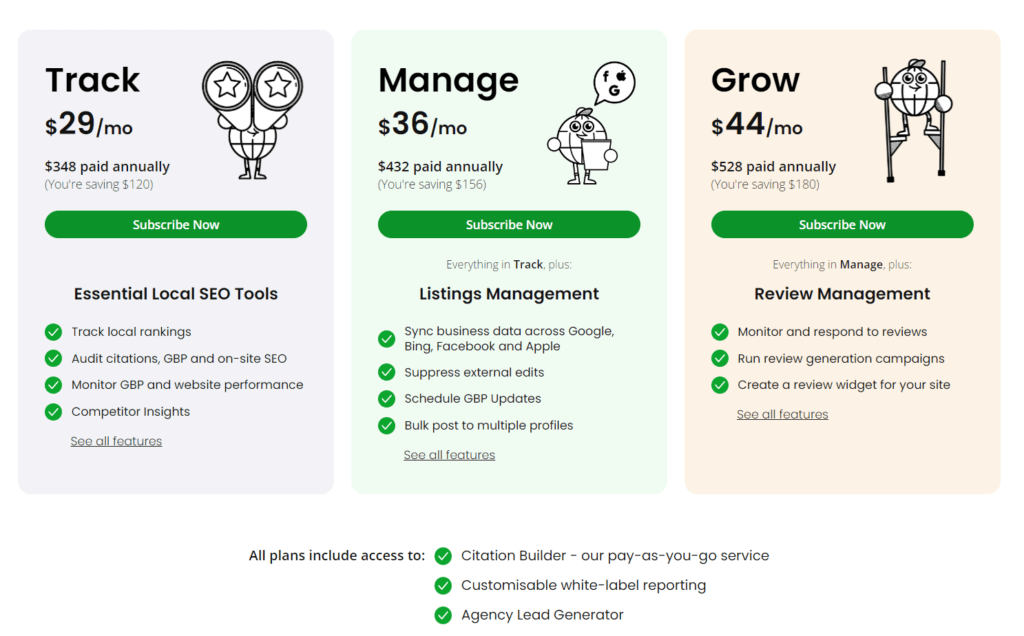 BrightLocal Pricing BrightLocal: Optimizing Local Search Results