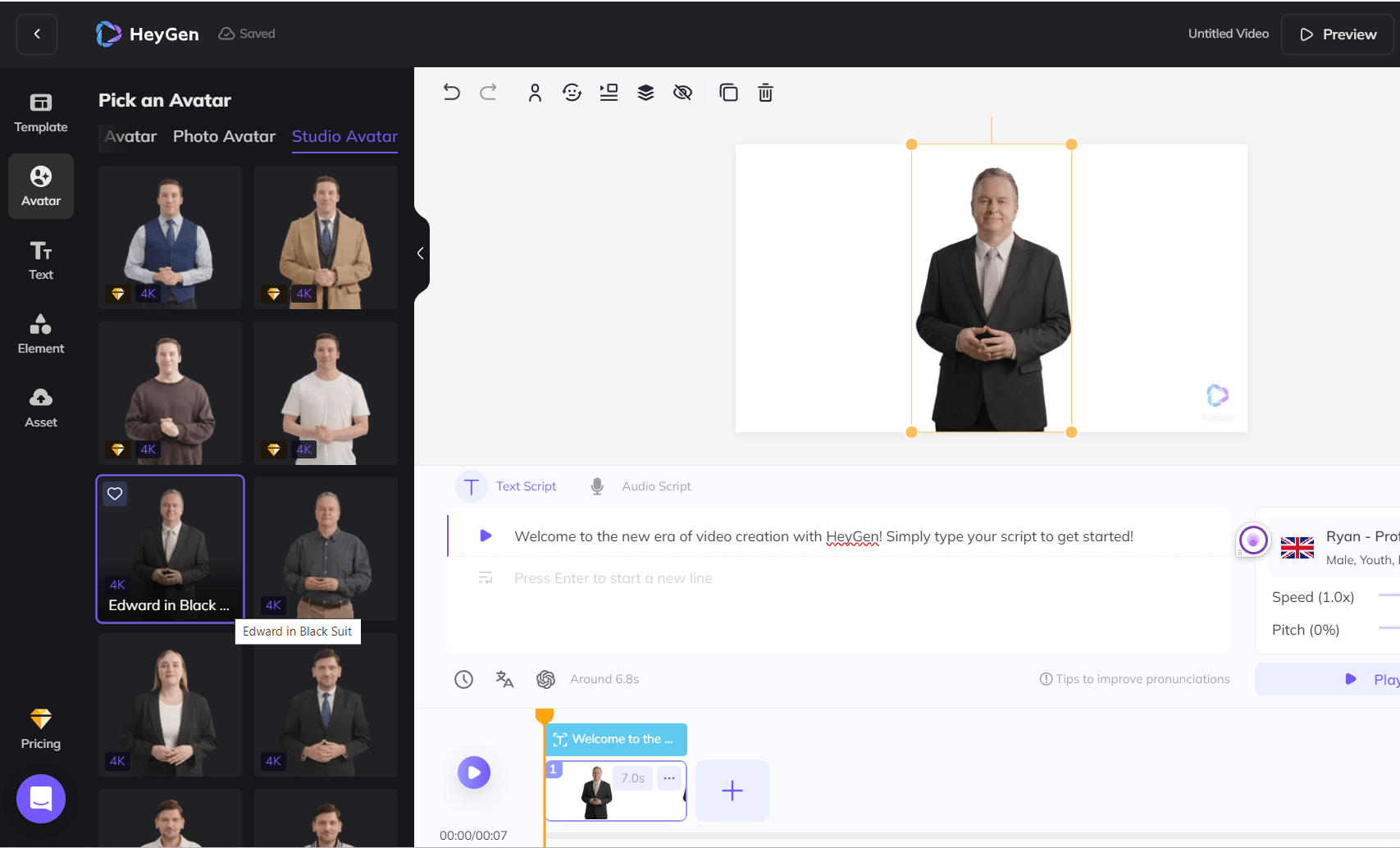 HeyGen Avatar Selection HeyGen AI: Video Creation with AI