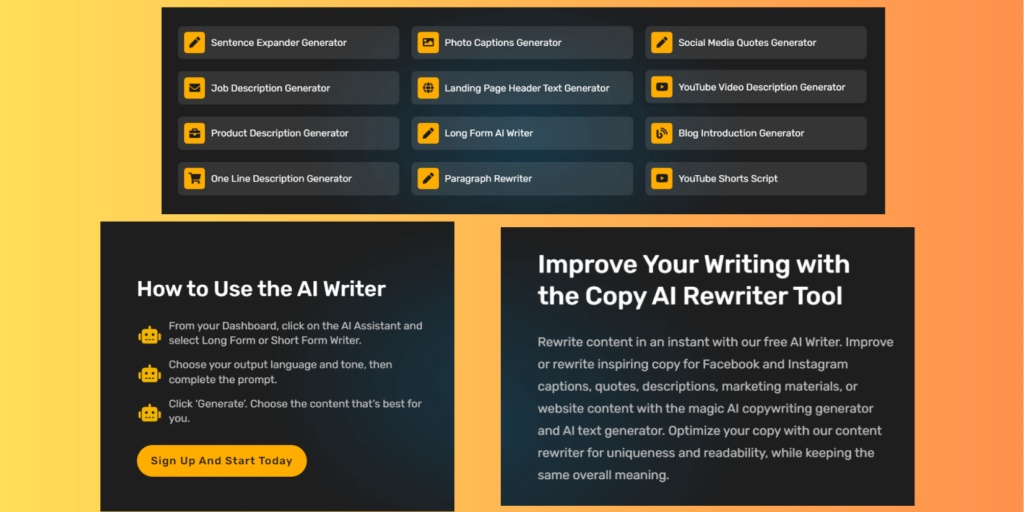 Simplified AI Content writing Simplified AI: The All-in-One Content Creation Tool