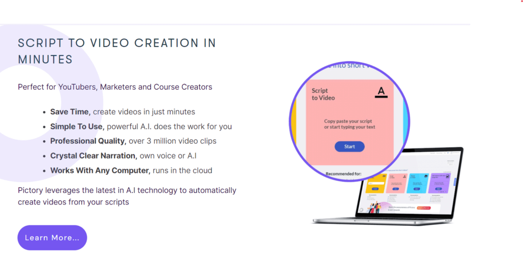 Pictory AI Feature Script to Video Comprehensive Analysis of Pictory AI (2024)