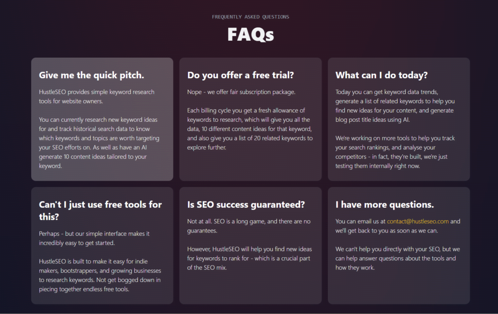 HustleSEO FAQ HustleSEO Review: Your Ultimate Keyword Research Companion