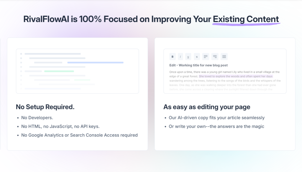 RIVALFLOWAI Content RivalFlowAI: Your Best Friend for Making SEO Content Better