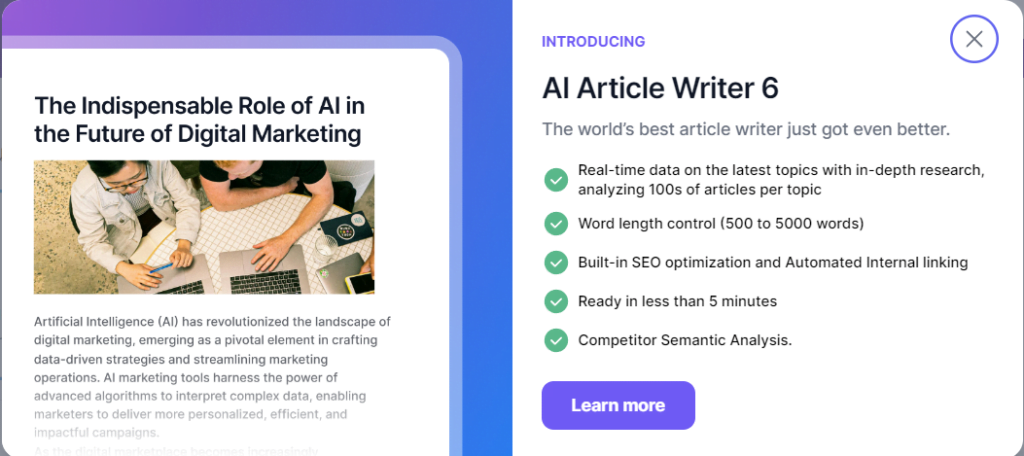 Writesonic AI Article Writer 6 Exploring Writesonic AI Article Writer 6